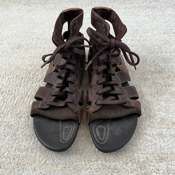 Y2K Nike Gladiator Lace Up Sandals Shoes 7.5 - Picture 2 of 9